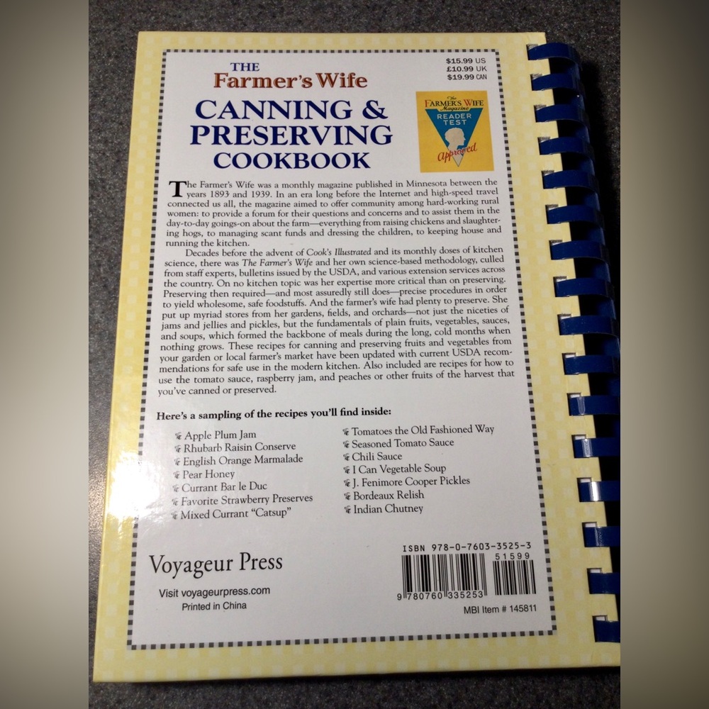 The Farmer's Wife Canning and Preserving Cookbook : Over 250 Blue-Ribbon Recipes - Picture 9 of 9